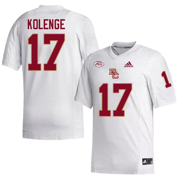 Edwin Kolenge Jersey,#17 Edwin Kolenge Boston College Eagles Football Jersey,Uniforms-White
